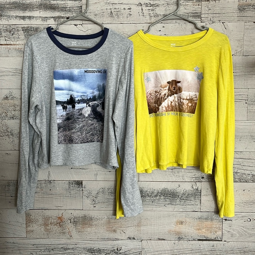 Aerie women’s cropped long sleeve shirts. Size XXl